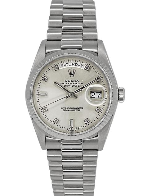 silver rolex daydate